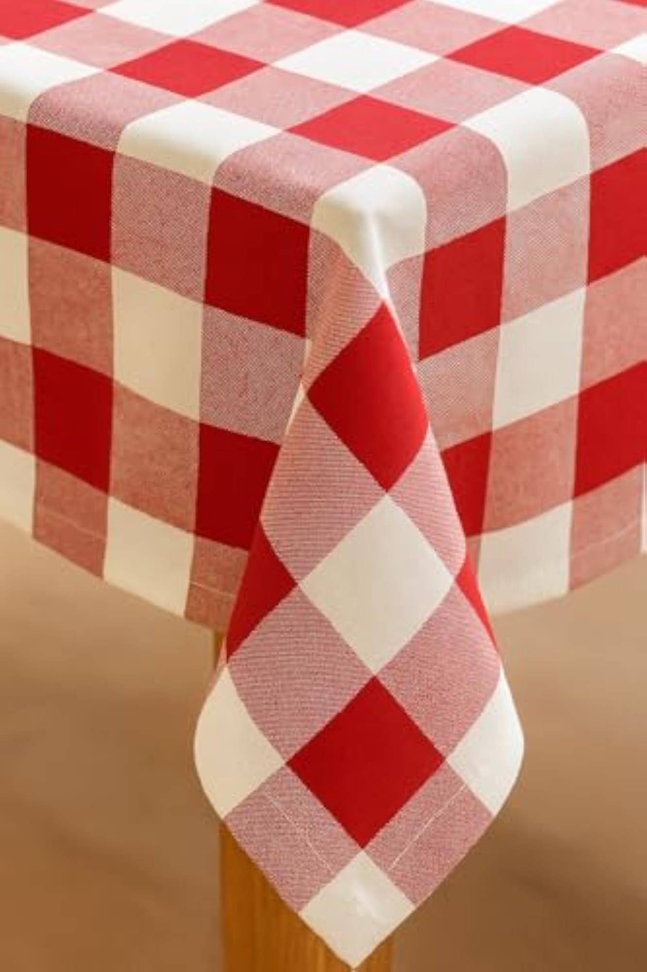 Dining Table Cover for 2-Seater, Red and White Floral