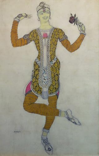 Affiche Nijinsky dans Le Festin Leon Bakst | Tableau sur toile salon 60x90cm