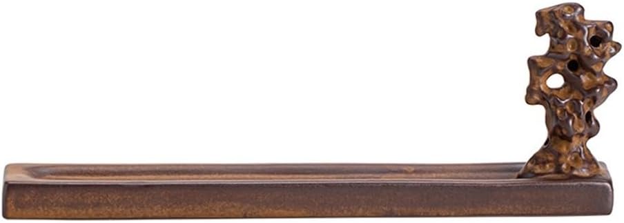 Incense Burners Incense Holder Ceramic Incense Burner Holder for Home Decor or Ash Catcher, for Home Office Yoga Counters Meditation Room, 8'' Length Incense Burner
