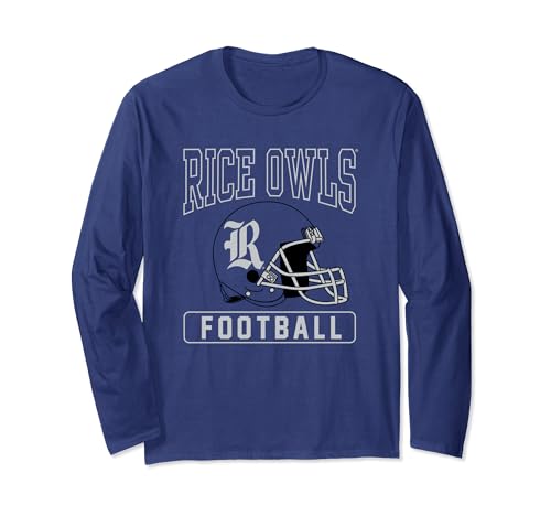 Rice University Owls Football Helmet Long Sleeve T-Shirt