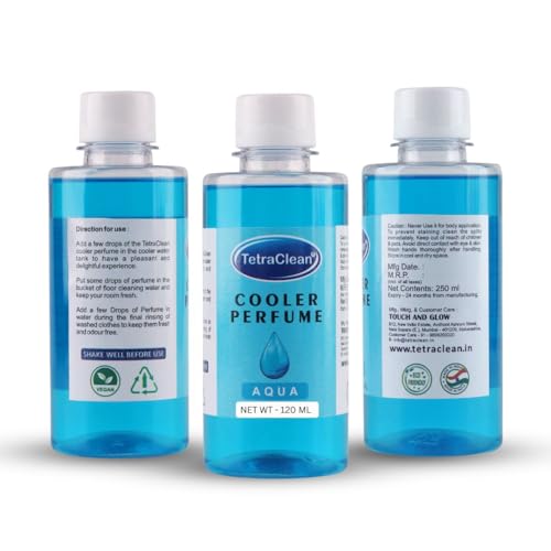 Image of Tetraclean Cooler Perfume | Cruelty Free I Long-Lasting Premium Fragrance I Natural Essential Oil-Based air freshner I Alcohol Free Water Cooler Perfumes I Aqua fragrance 120ml