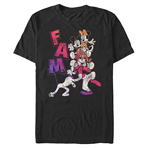 T-Shirt Disney Gradient Noir 4XL Tall pour Homme Fort et Grand
