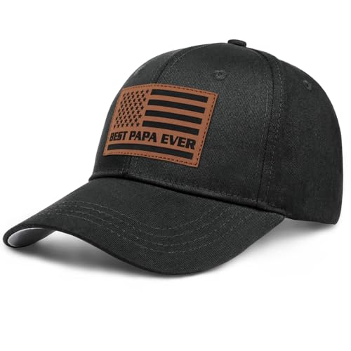 Image of Papa Gifts from Grandkids American Flag Cap Papa Hat for Grandpa