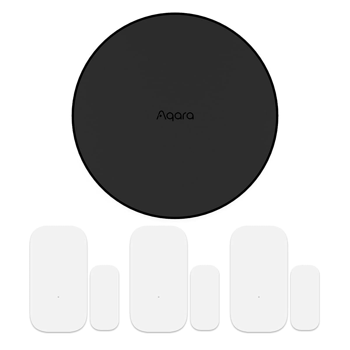 Aqara Smart Hub M2 Plus 3 Aqara Door and Window Sensor, Zigbee Connection, Alarm System, Remote Moni