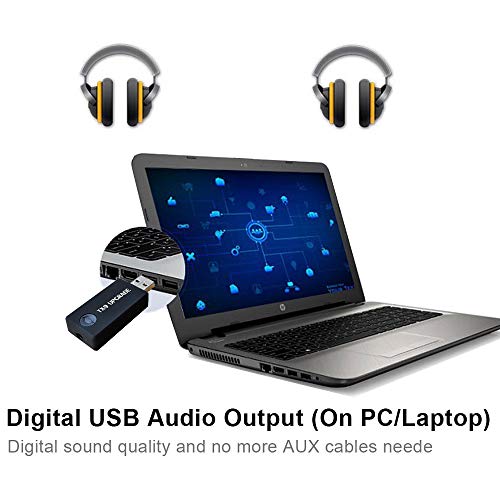 Yetor Bluetooth Usb Adapter 5.2,Bluetooth Transmitter With 3.5Mm,Rca,Computer Usb Digital Audio,Dual Link For Headphones,Low Latency,Usb Power Supply(Tx9) #TOP4