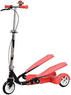 Smart Dual-Pedal 3 Wheel Scooter for Kids Toys - Red