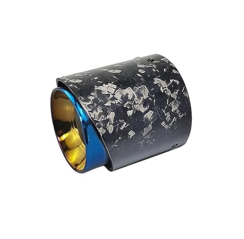 Tuyau d'échappement en carbone forgé bleu 72mm pour éliminer la rouille visible de votre pot
