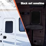 WELLUCK RV Entry Door Window Cover Shade, 24 x 16 Inch Camper Sunshade Sun Blackout Accessories for Travel Trailer… - Image 2