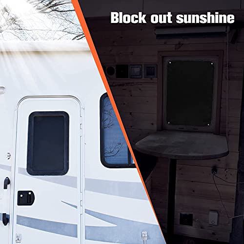 WELLUCK RV Entry Door Window Cover Shade, 24 x 16 Inch Camper Sunshade