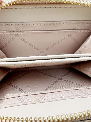 Michael Kors Jet Set Travel Md Zip Around Card Case Mk Sherbert Pink Multi #TOP3