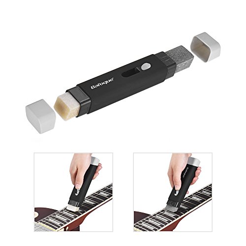 Fast Guitar Strings Cleaner Eraser Rust Remover With Lubricant In Brush String And Fret Care For Cleaning Acoustic Eletric Guitar Bass Ukulele Violin Banjo Mandolin Instrument (Dual Head) #TOP2