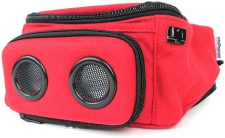 JammyPack Faux Ostrich Fanny Pack with Bluetooth Speakers Tan, One Size