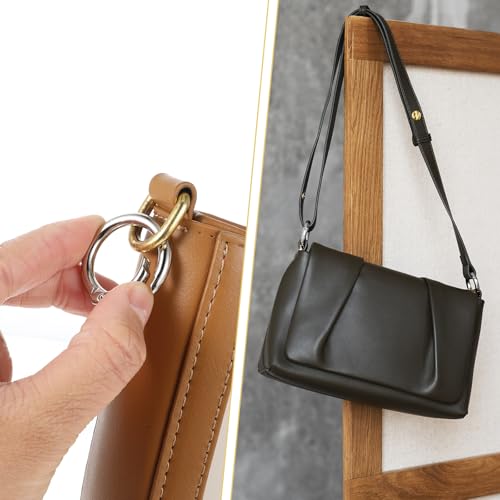 BOHUIZ 16 Stück Rund Karabinerhaken, 11/12/17/19mm O-Ring Zinklegierung Karabinerhaken Klein für Bastelarbeiten DIY Taschenringe Handwerk Machen, Taschenzubehör, Schlüsselanhänger