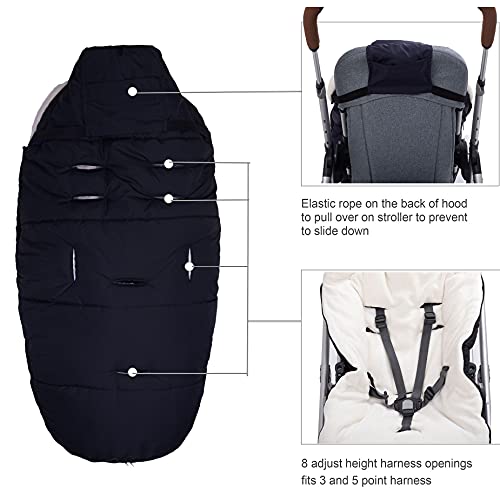 KZ Dotnz Winter Footmuff Compatible With Uppababy Cruz V2, Vista, Vista V2, and Other Strollers - Front Panel Removable Multifunction Blanket, Perfect Cold Weather Accessory by KZ Dotnz - Image 4