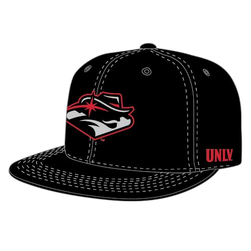 W Republic NCAA UNLV Rebels Velvet Snapback, One Size, Black