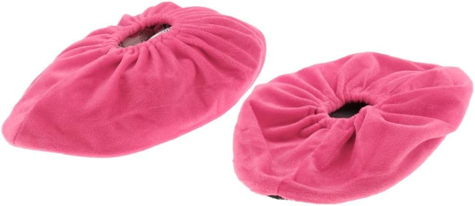 Washable -Skid Shoe Covers for Age 3-12 Kids - Overshoes for Boys and Girls, Reusable Velvet Booties for Household and Kindergarten Use - Pink L