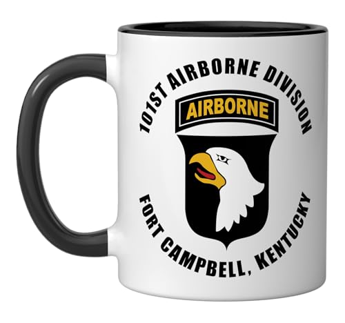 Taza de cerámica 101st Airborne Division Fort Campbell miniatura 1