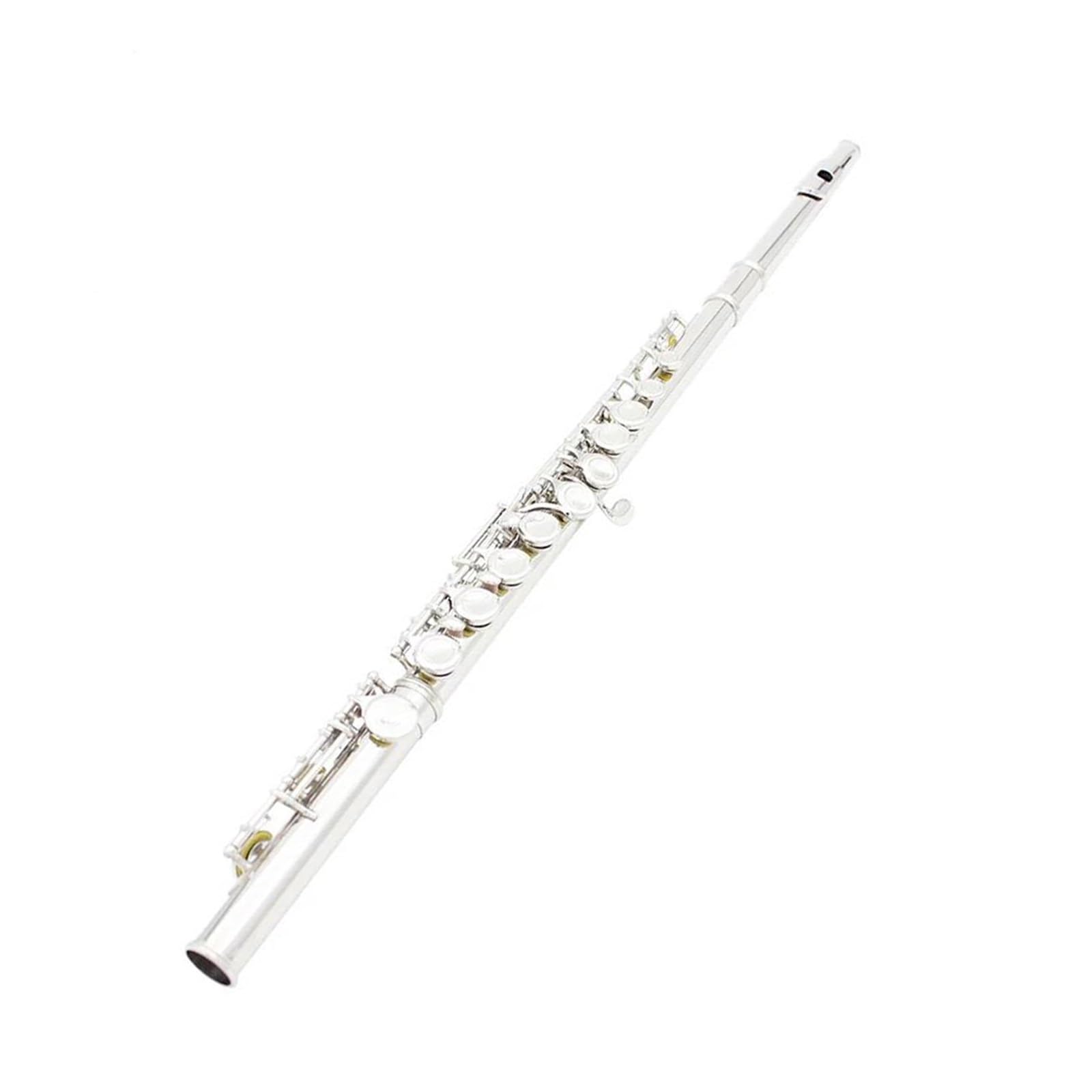 flet prosty 16-otworowy flet C Tone Posrebrzana miedź Flet Instrument Instrument dęty drewniany z akcesoriami do fletu