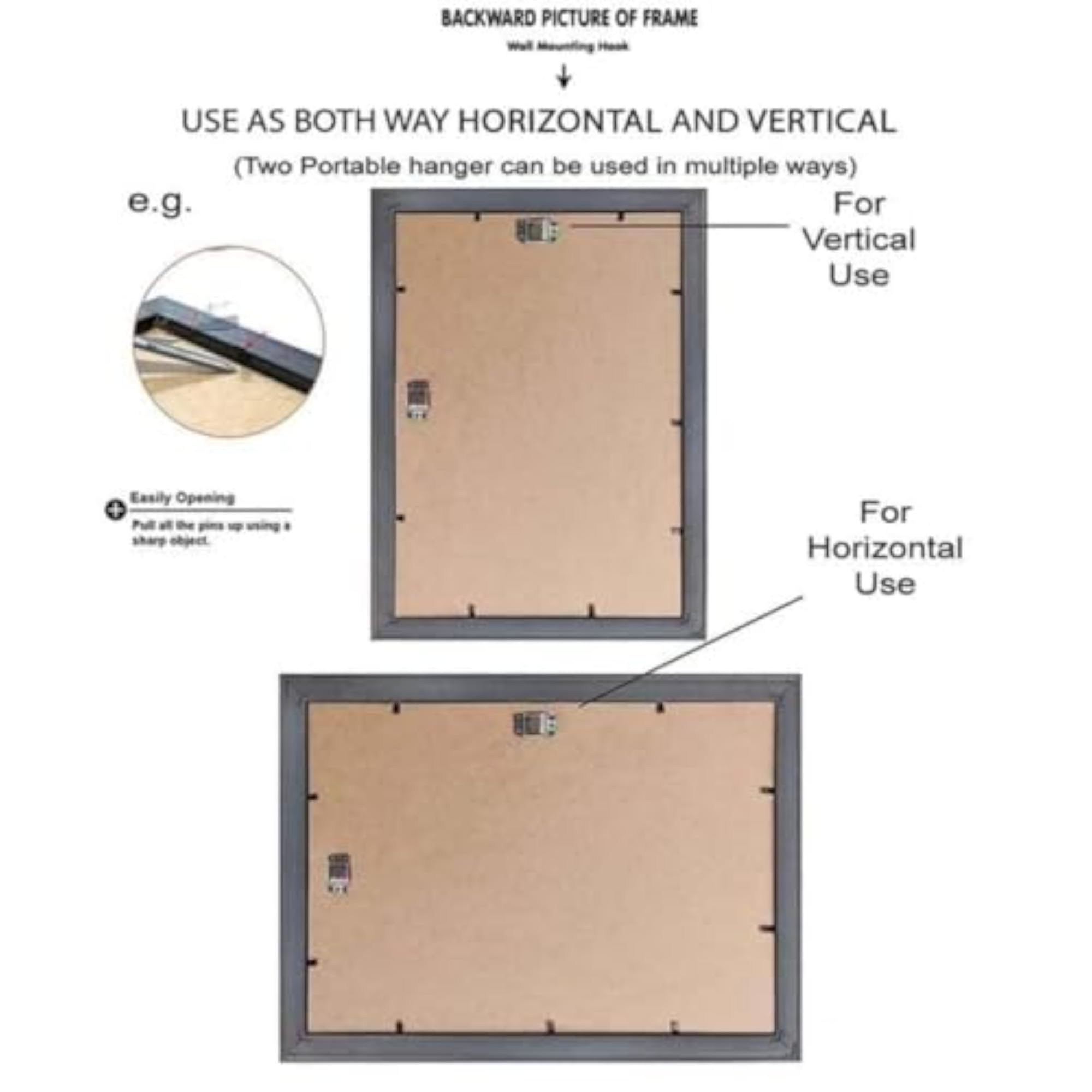 A4 Size Photo Frame, Wall & Tabletop Display