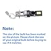 labwork 2X H3 LED Headlamp Fog Lights Kit 50W 14000LM Car Bulbs 6000K White Driving DRL Lamp