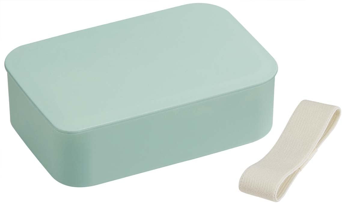 Skater NLP5-A Painted 1-Tier Lunch Box, 16.9 fl oz (500 ml), Inner Core and Belt Included, Smoke, Blue, Made in Japan