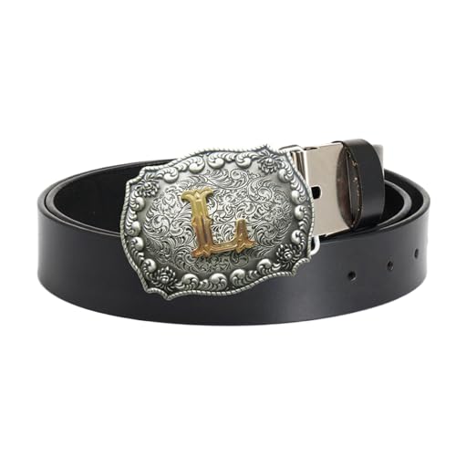 JIARY Belt Men, Western Cowboy Belts for Men, Leather Belt