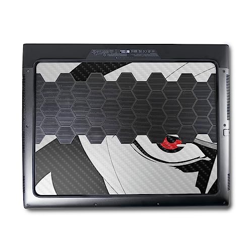 Image of MightySkins Carbon Fiber Skin Compatible with Alienware M18 R1 (2023) Full Wrap Kit - Anime Eye | Protective, Durable Textured Carbon Fiber Finish | Easy to Apply & Change Styles | Made in The USA