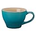 Le Creuset PG8014-1117 Stoneware Bistro Mug, 14 oz, Caribbean