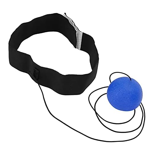 Boxing Reflex Ball, Professional Boxing Ball for Reaction Speed Training with Headband, Focus and Hand Eye Coordination Training of Boxing, Workout and Fitness (Blue)