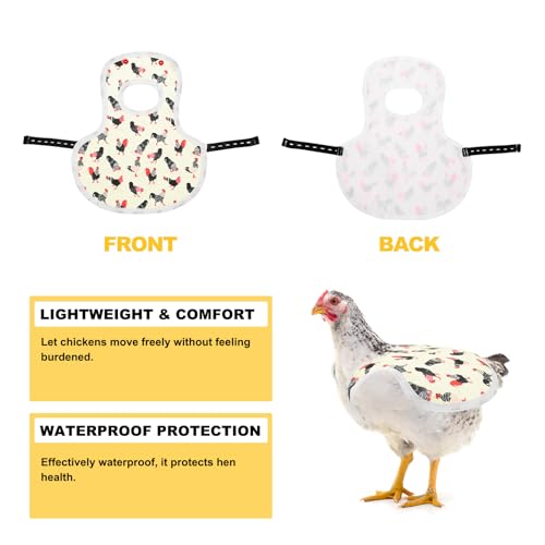 Harnais pour poules avec bande réglable protégeant le dos