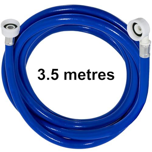 SPARES2GO Universal Cold Water Fill Inlet Pipe Feed Hose with Seals (3.5m) - Image 2