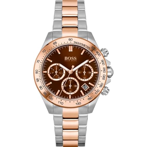 BOSS Montre Analogique Multifunction à Quartz pour femme n Collection Novia avec bracelet en acier...