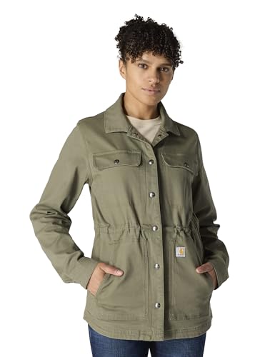 Carhartt Women's TENCEL™ Fiber Series Canvas Coat, Dusty Olive, X-Large - image 1