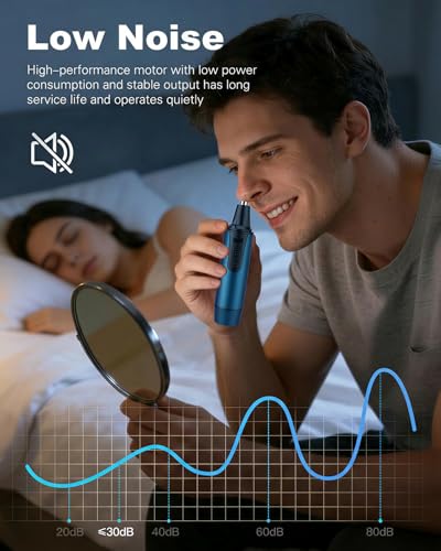 Image of AREYZIN Nose Hair Trimmer for Men,2026 Professional 3 in 1 Painless RechargeableEar and Nose Trimmer,IPX7 Waterproof Eyebrow Facial Hair Trimmer Body Grooming Kit Dual EdgeBlades