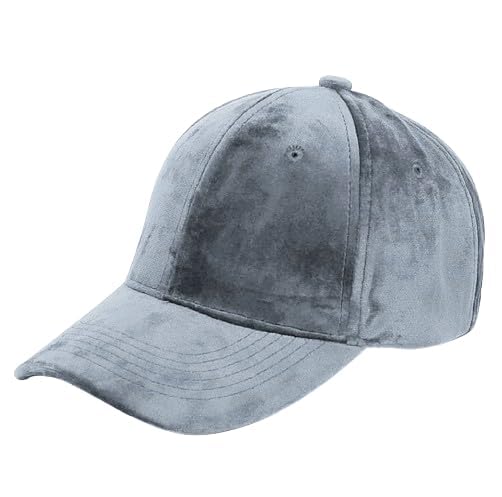 Image of Velvet Fabric Solid Baseball Airhole Casual Cap Men Women Adjustable Sports Hat