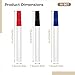 Generic 30 Whiteboard Markers Set, Quick-Drying, Low Odor, 5.9 in, Including 10 Black, 10 Blue, and 10 Red, for Whiteboard, Glass, Plastic, Metal