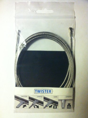 Image of Arti Teq 78 inch Twister Steel Picture Hanging Cables 2 /Pk