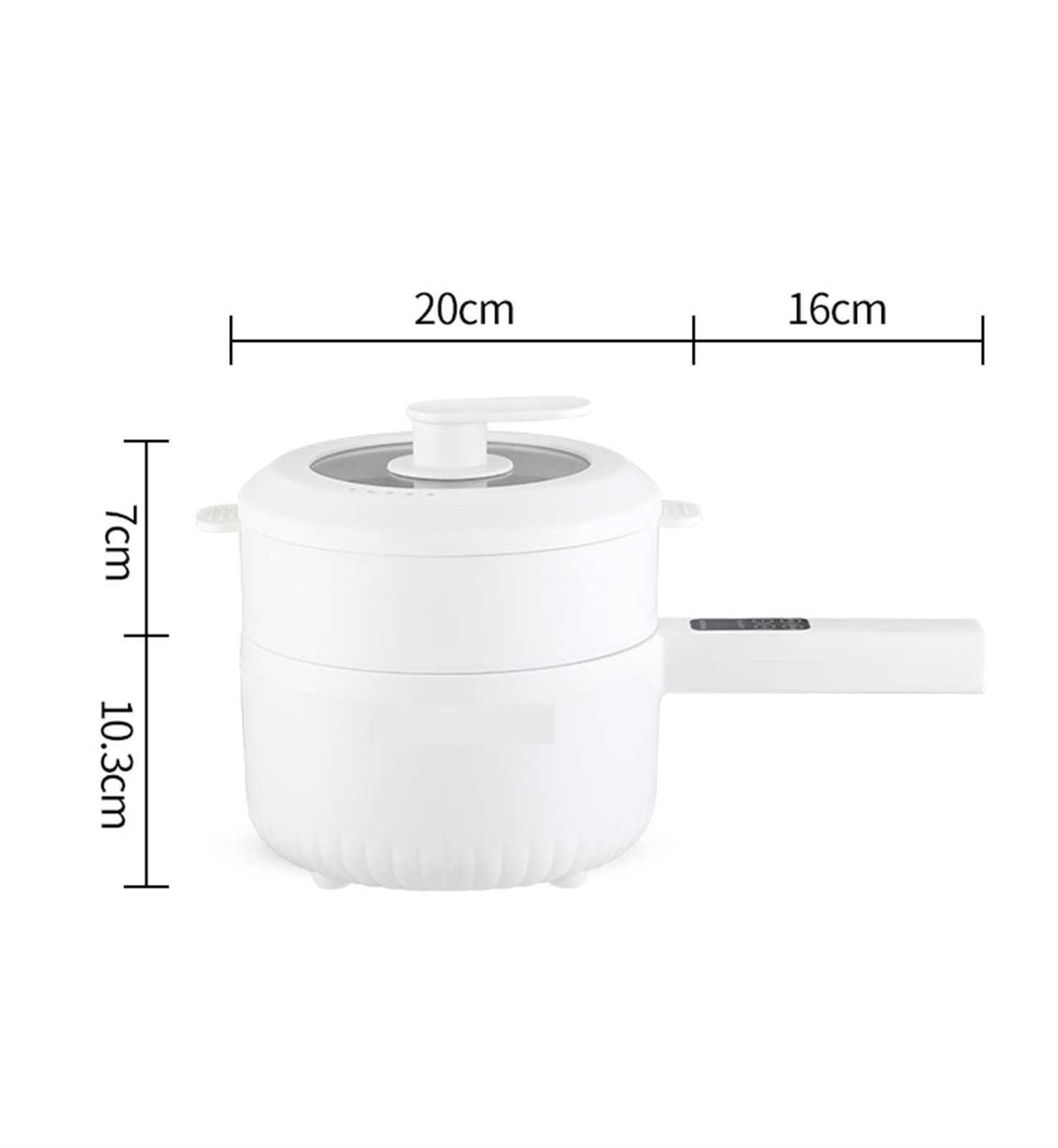 Il Riso Elettrico， Pentola elettrica Multifunzionale for Uso Domestico, Piccola Persona, for cuocere a Vapore e friggere i Noodles