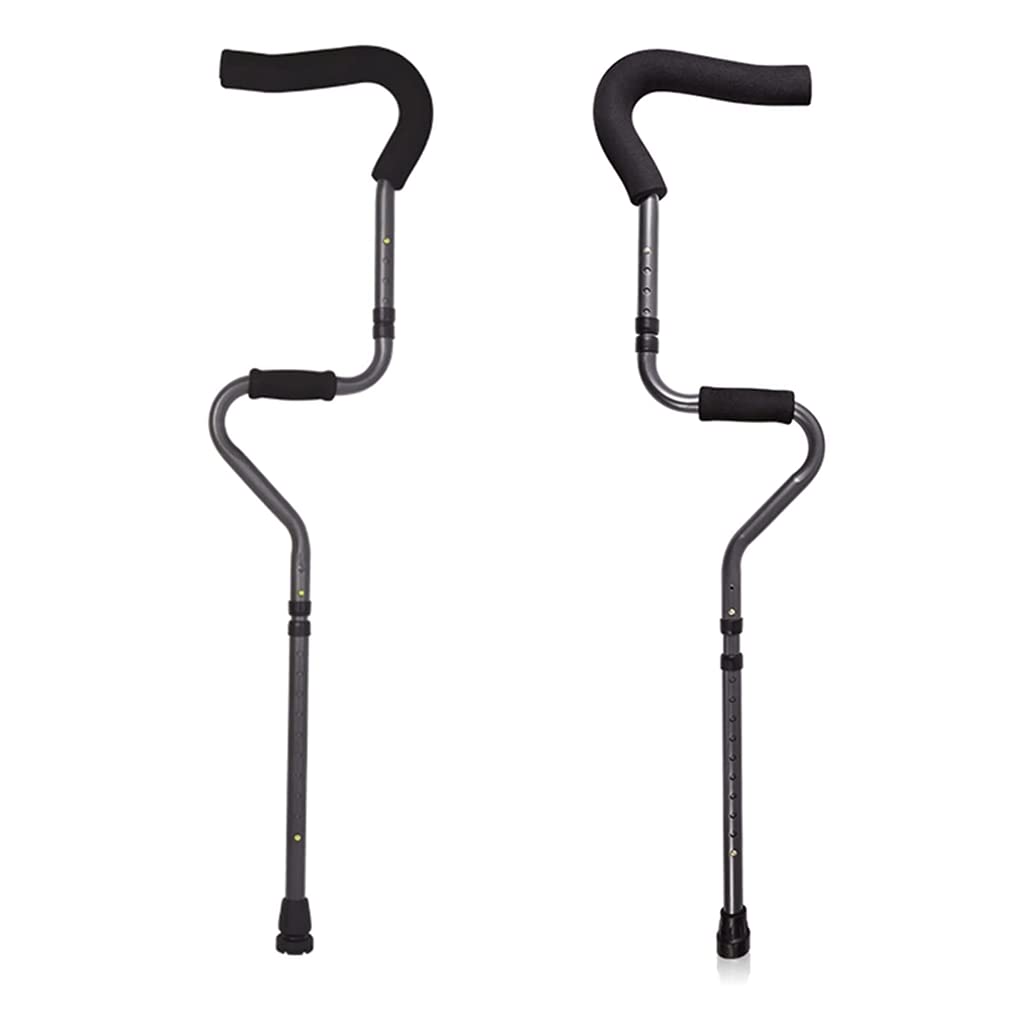 LIOONS Muletas para Adultos Muletas de Asistencia Ajustables Muletas Plegables para Las Axilas Bastones Independientes para niños, Adolescentes y Adultos