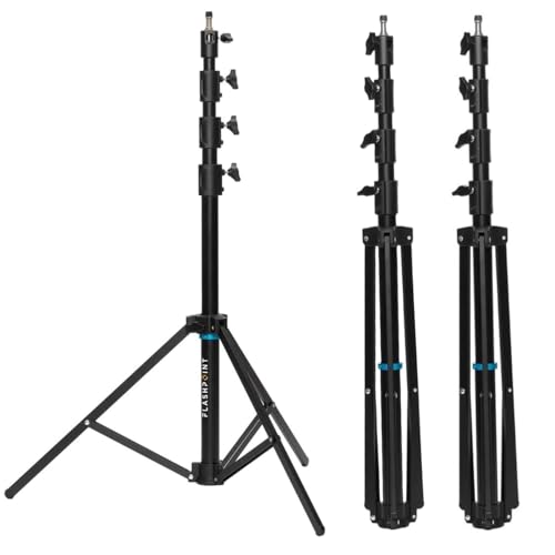 Flashpoint 7' Air-Cushion Heavy-Duty AutoStand Pro, Black, 3-Pack