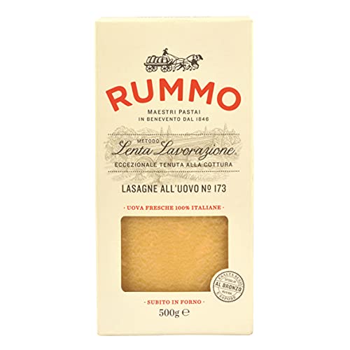 Rummo - Lasagne all'uovo n.173 Bronce Dibujado - 12 Paquetes de 500 g
