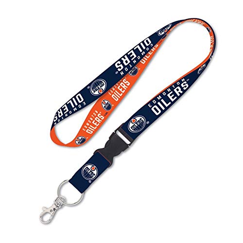 NHL Edmonton Oilers Lanyard with Detachable Buckle, 3/4"