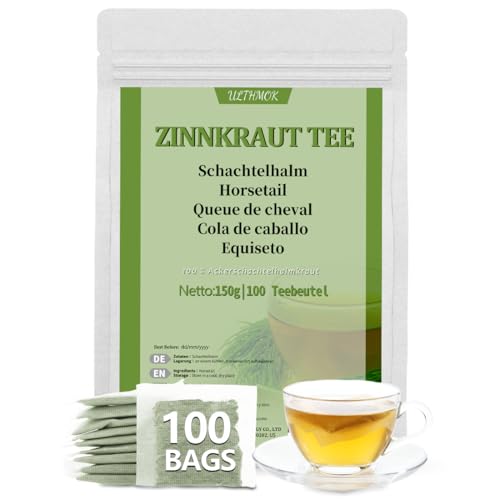 Cola de Caballo | Infusión de Cola de Caballo | Cola de Caballo 100% Natural, sin cafeína ni aditivos (100 bolsitas)