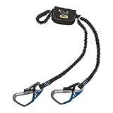 Bruchlast quer: 8kN SALEWA Set VIA FERRATA Ergo TEX Klettersteigset, Black/Blue, Uni