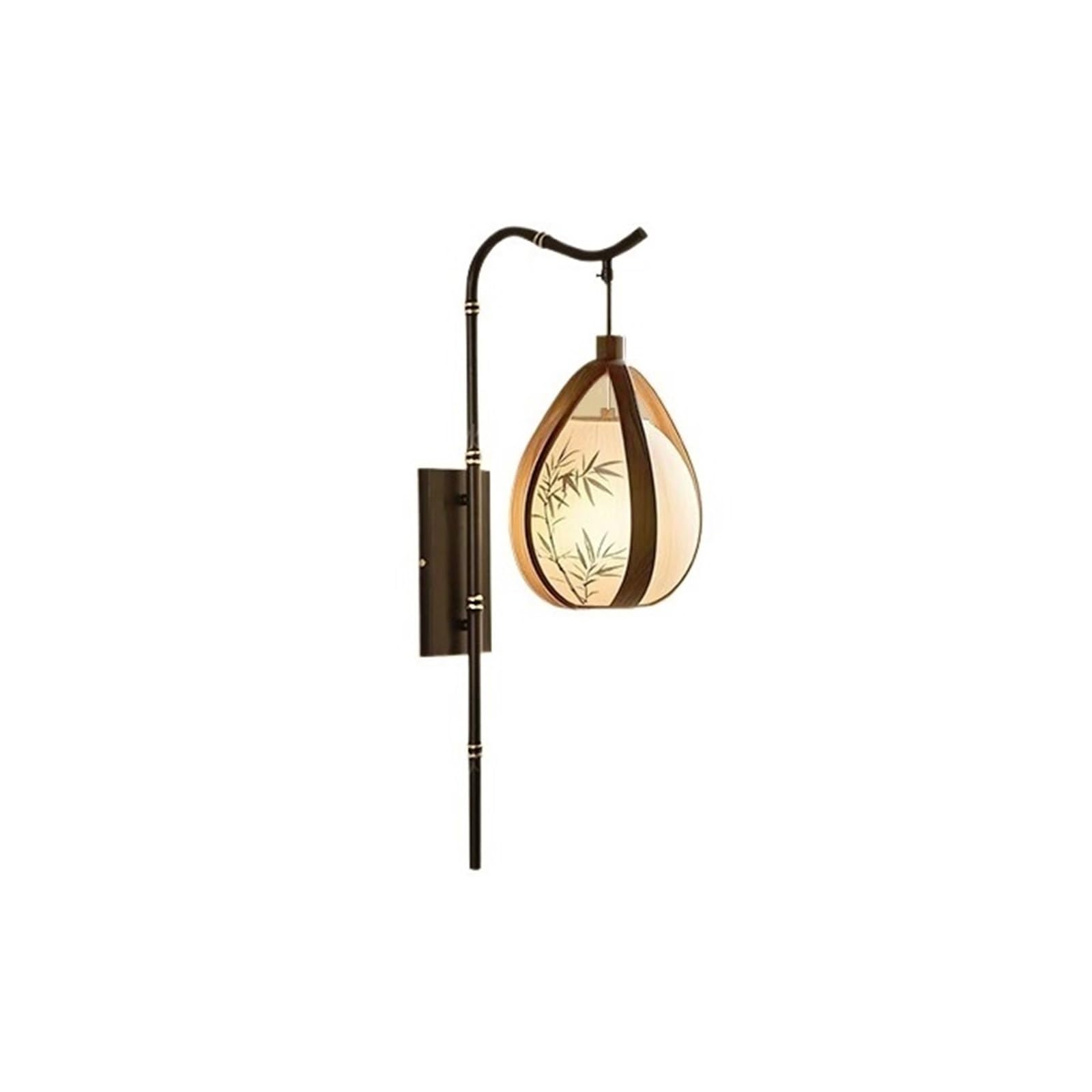Yinj9562fg Living Room Living Room Tea Bedside Wall Lights Bedroom Retro Painted Lantern-Shaped Lamps Decor