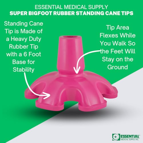 image for Essential Medical Supply Super Big Foot Self Standing Replacement Cane