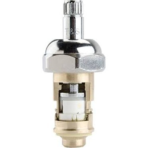 Grifo de montaje en pared con ahorro de agua T&S Brass B-0231-CR-SC-F1 y cartuchos Ceramas sin goteo