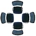 US Office Elements Black Stacking Seminar Waiting Room Reception Area Church Office Chairs for Training Meetings Boardroom – Set of 4
