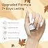 MIZHSE Quick Dry Nail Polish Set, 6 Colors Brown White Khaki Glitter Fall Winter Nail Polish Set Coffee Chocolate Collection Nail Lacquer Manicure DIY Nail Art Salon Home Gift for Women Girl
