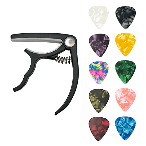 Capo de Guitare, Capo de Guitare à Changement Rapide en Plastique Capo de Guitare à une Main avec MéDiators pour Guitare… - Les Beatles, Paul McCartney, John Lennon, RIngo Starr, George Harrison Capo de Guitare, Capo de Guitare à Changement Rapide en Plastique Capo de Guitare à une Main avec MéDiators pour Guitare…